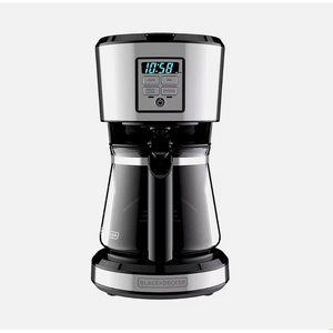 Black + Decker 12 Cup Stainless Coffee Maker w/ Vortex Technology NEW